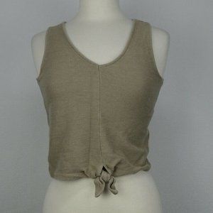 Madewell Size Small Texture & Thread Tie-Front Tank